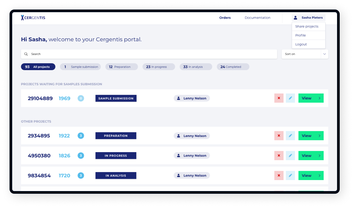 cergentise self service portaal